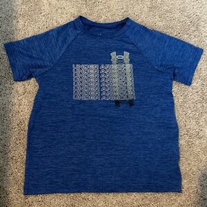 Under Armour Kids Heather Blue Tee